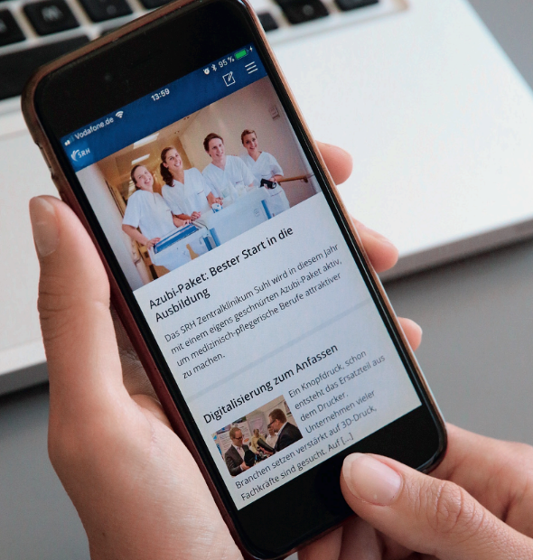 SRH Mitarbeiter-App fürs Gesundheitswesen