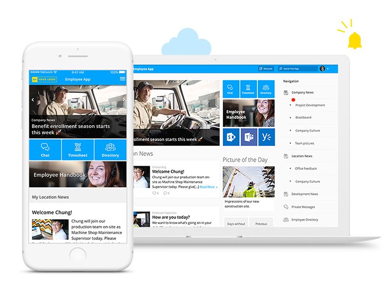 Mitarbeiter-App als interner Kommunikations-Hub