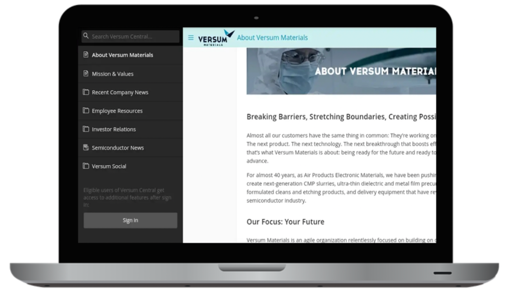 Versum Materials Desktop App Screenshot Aus Playstore