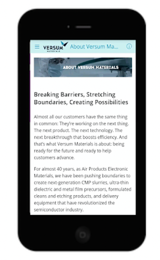 Versum Materials Mobile App Screenshot Aus Playstore