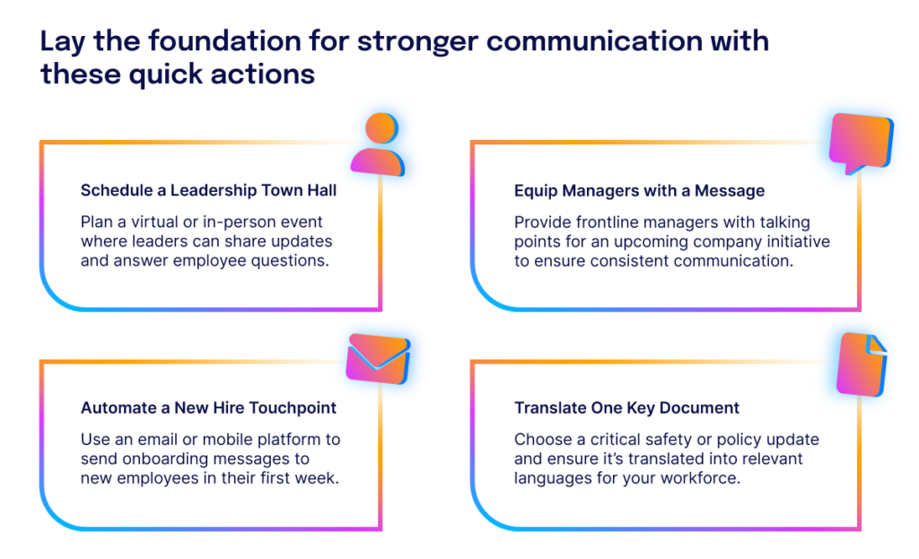 Lay the foundation for stronger communication with these quick actions