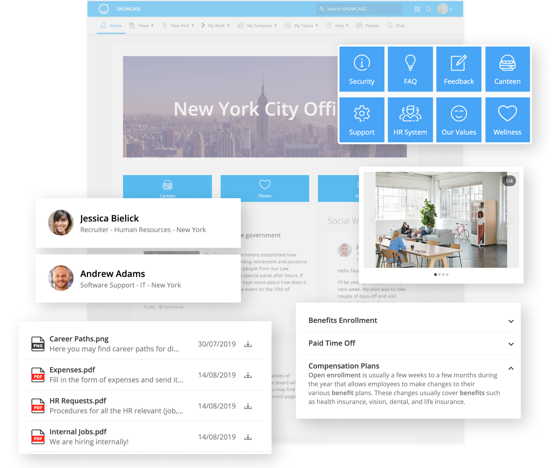 Employee Experience Suite Dynamic Pages