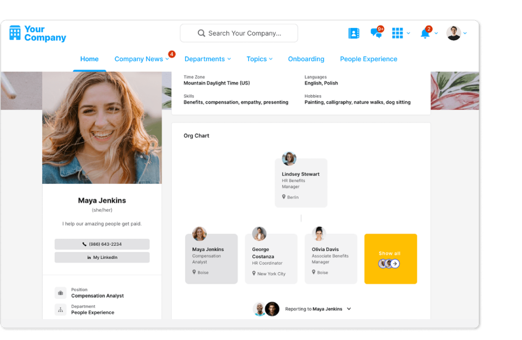 Employee Directory Intranet