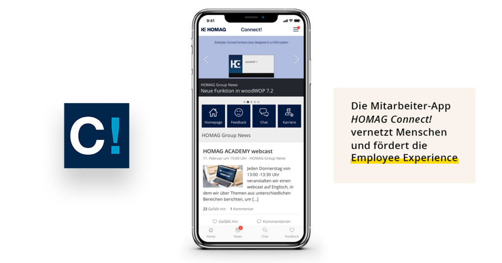 Homag Connect Vernetzt Mitarbeiter Und Foerdert Die Employee Experience