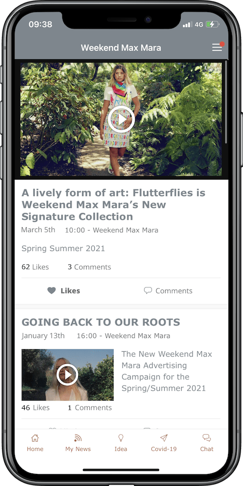 Max Mara Mobile Intranet