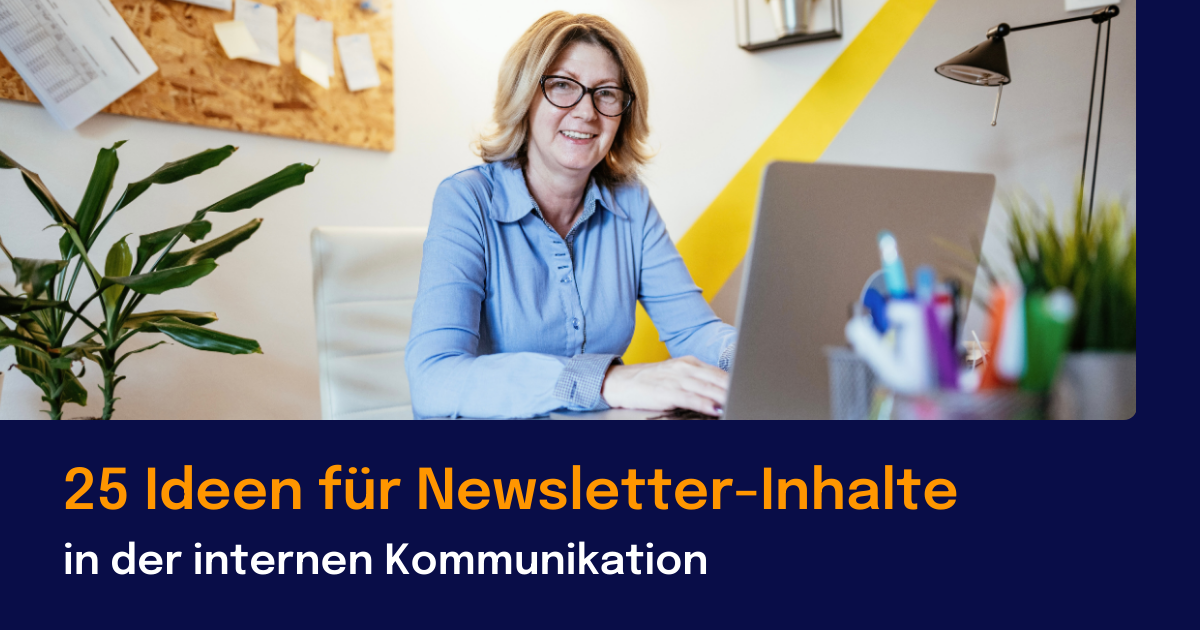 25 Ideen für Newsletter-Inhalte in der internen Kommunikation Featured Image