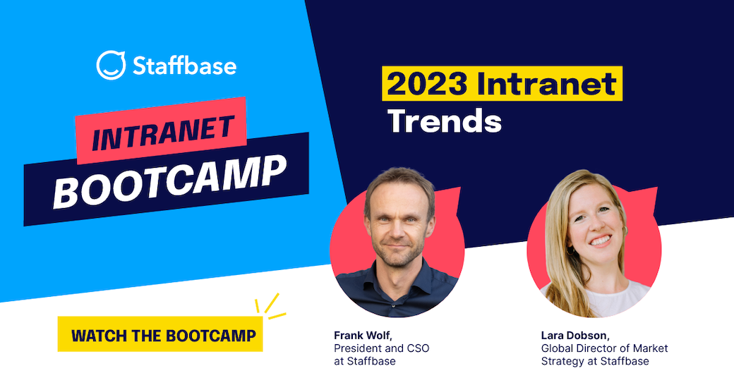 Intranet Bootcamp 2023: Modern Intranet Best Practices [Video] | Staffbase