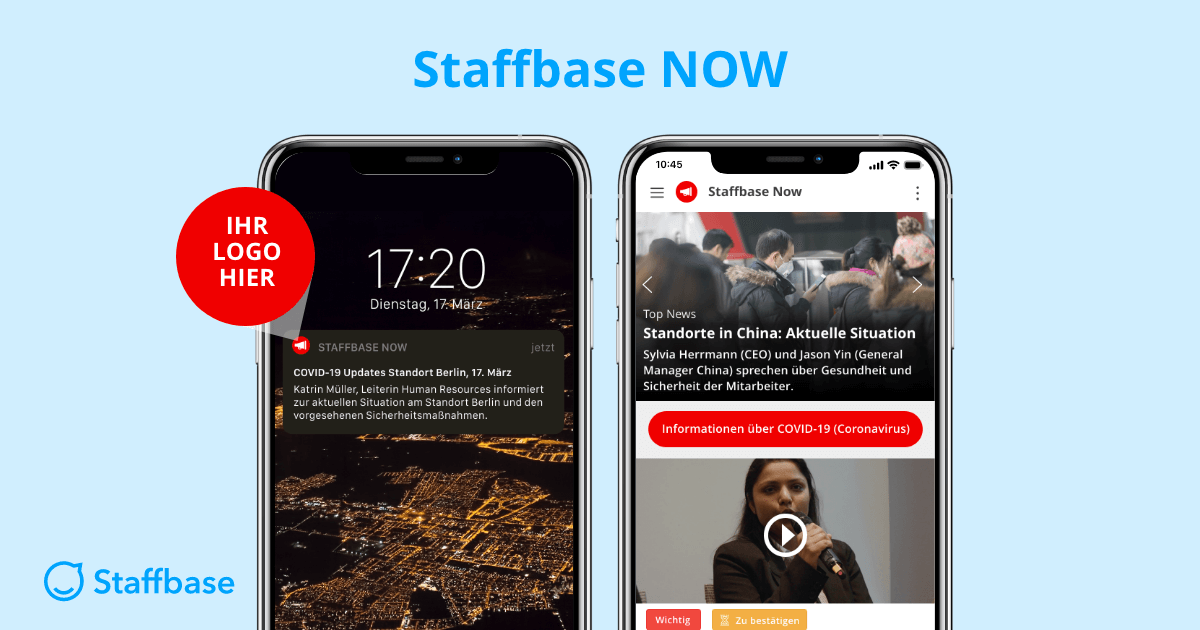 Staffbase NOW: Neue Lösung für Krisenkommunikation mit Mitarbeitern