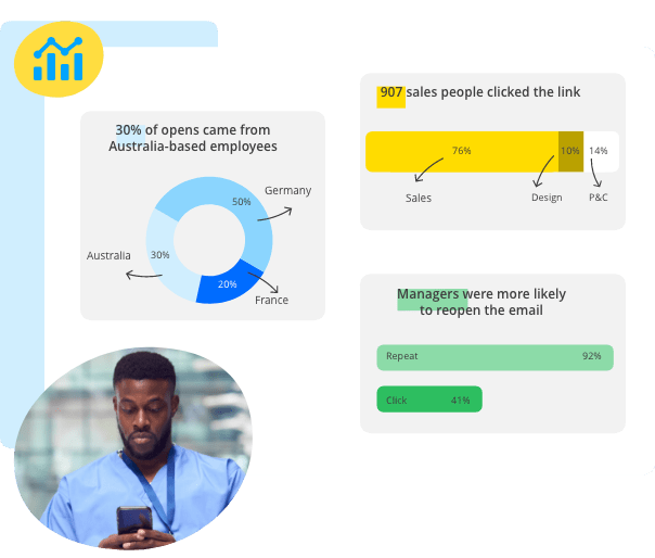 Staffbase E-Mail-Statistiken