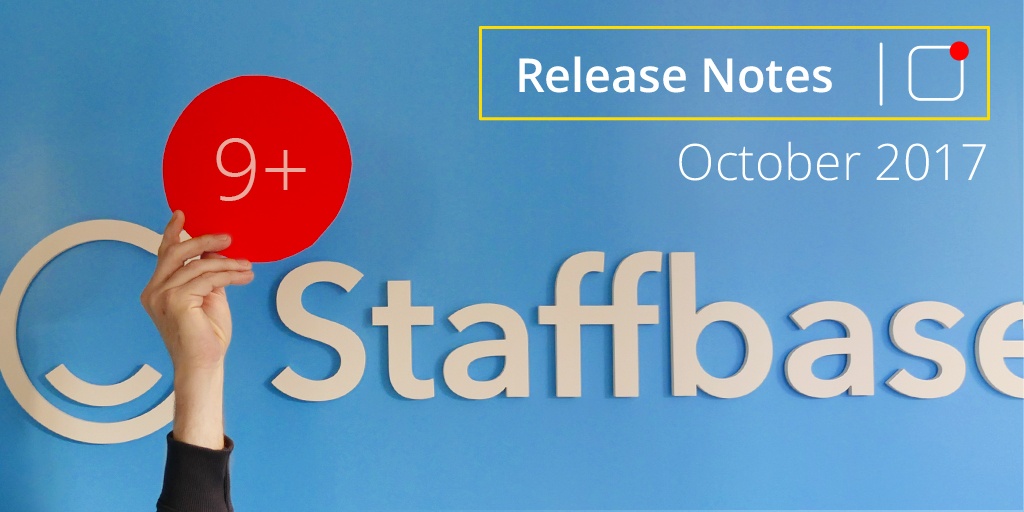 Staffbase Release Notes October 2017