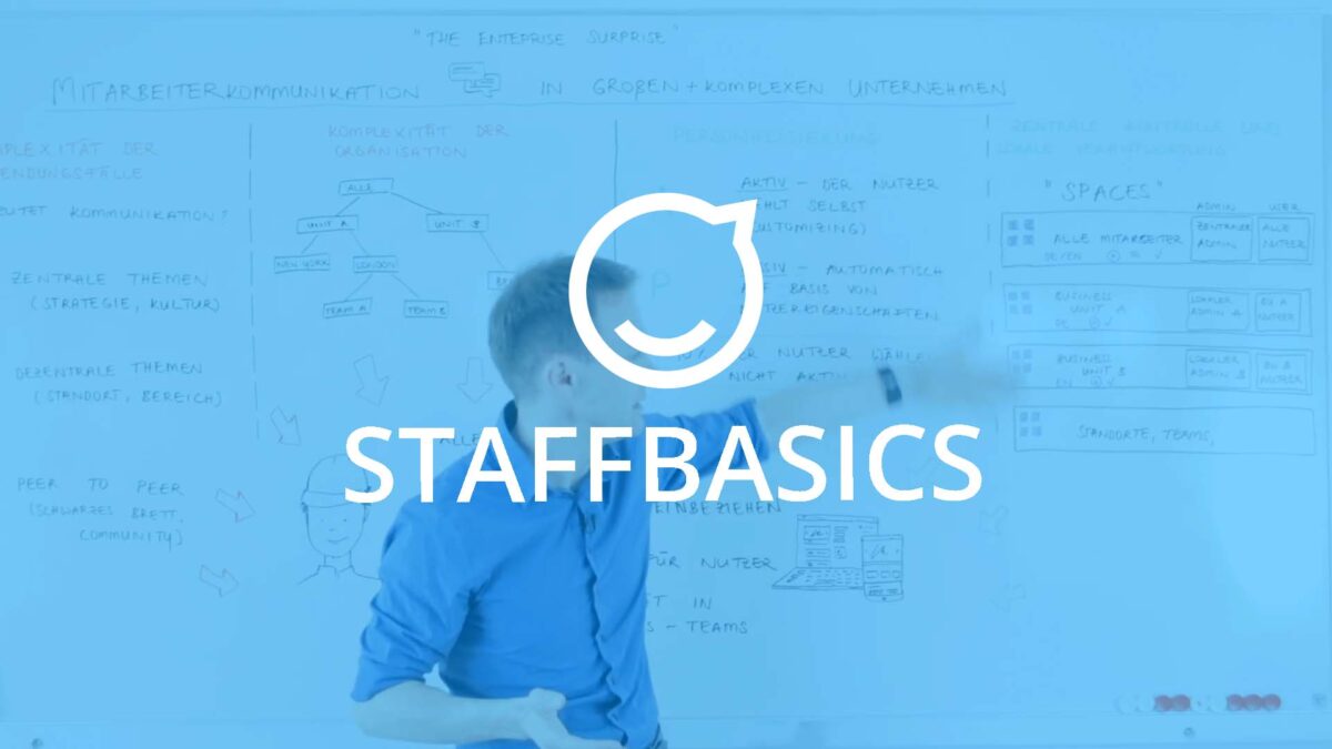 Staffbasics Episode zu Mitarbeiterkommunikation in großen und komplexen Unternehmen