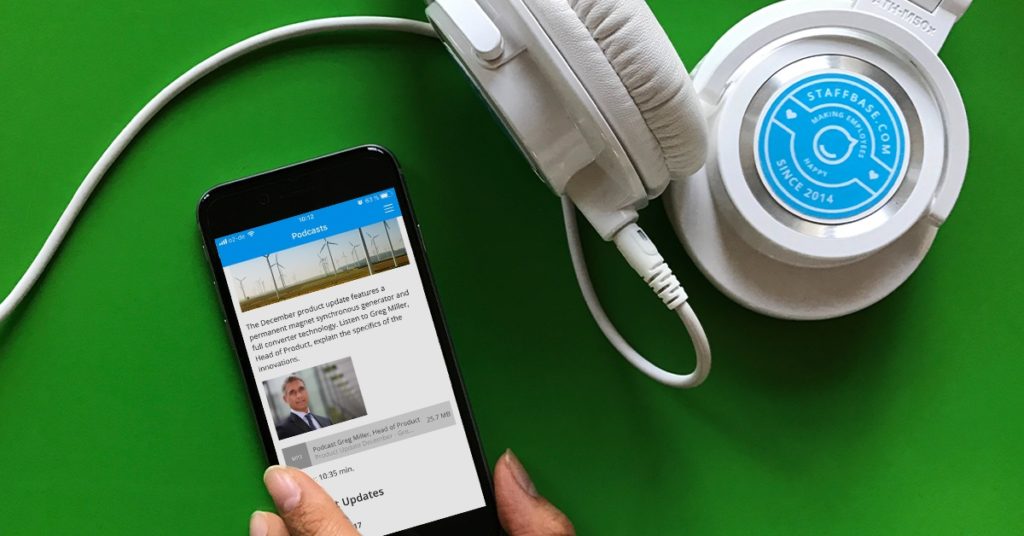 Podcasts are a great way to provide important content to employees on the go.