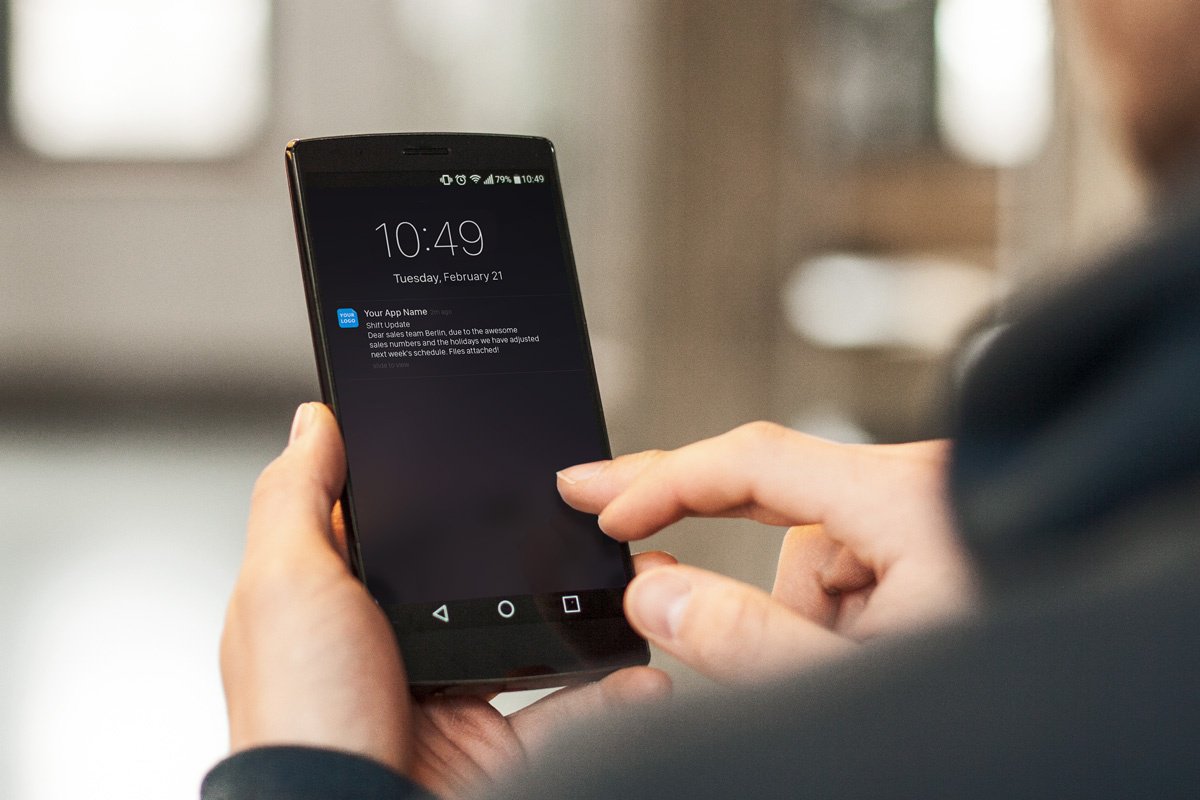 Push Notifications on a native employee app 