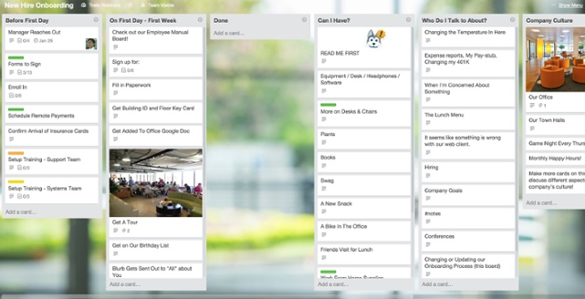 Trello as Onboarding Tool