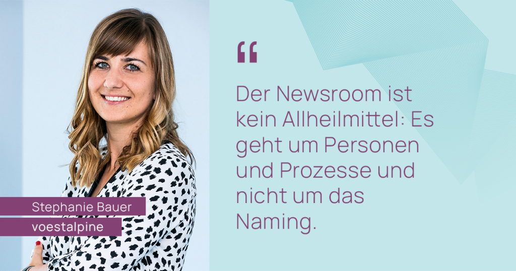 Zitat von Stephanie Bauer: Der Newsroom ist kein Allheilmittel