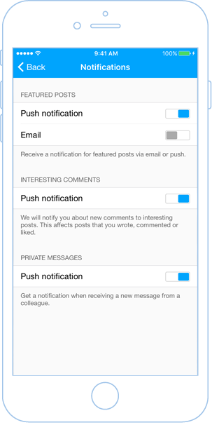 Notification settings 2