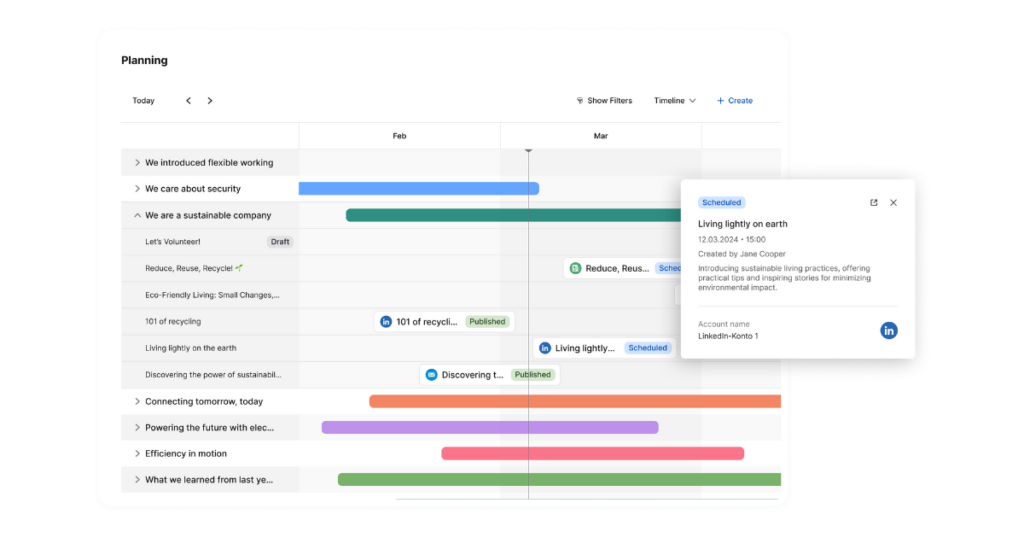 Content Planning in Mission Control