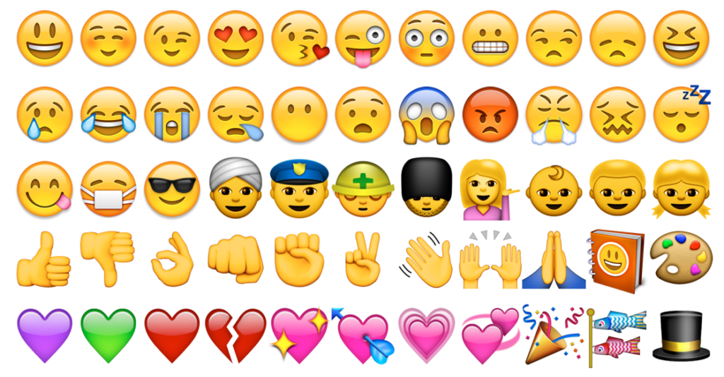 Using emojis are one of many internal communication ideas that appeal to a younger workforce.