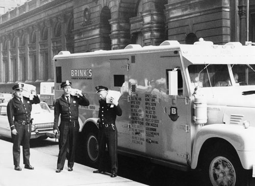 Vintage Brinks Car, Brink's employee app